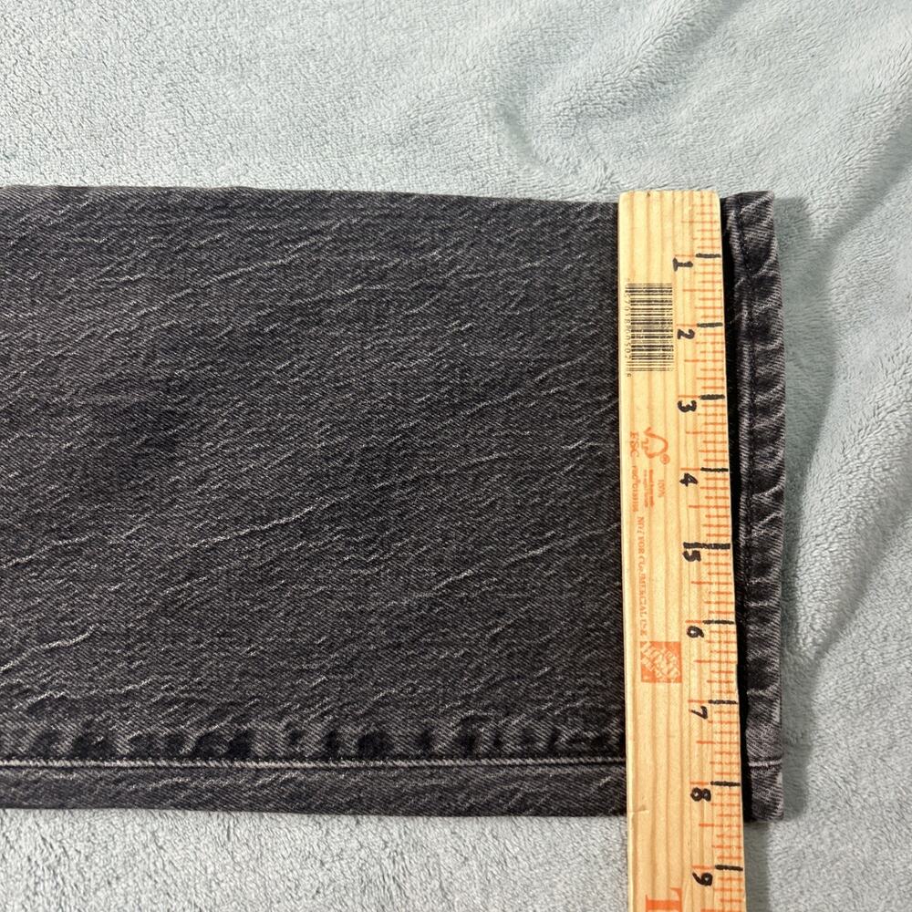 Y2K 2000s Levis Premium Loose Baggy Jeans Womena 30x28 Black Relaxed Ribcage VTG - Picture 14 of 14